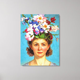 „Blühender Bouffant“ Anna - Kunst- und Blumenfachg Leinwanddruck