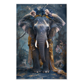 blühender Elefant Fotodruck