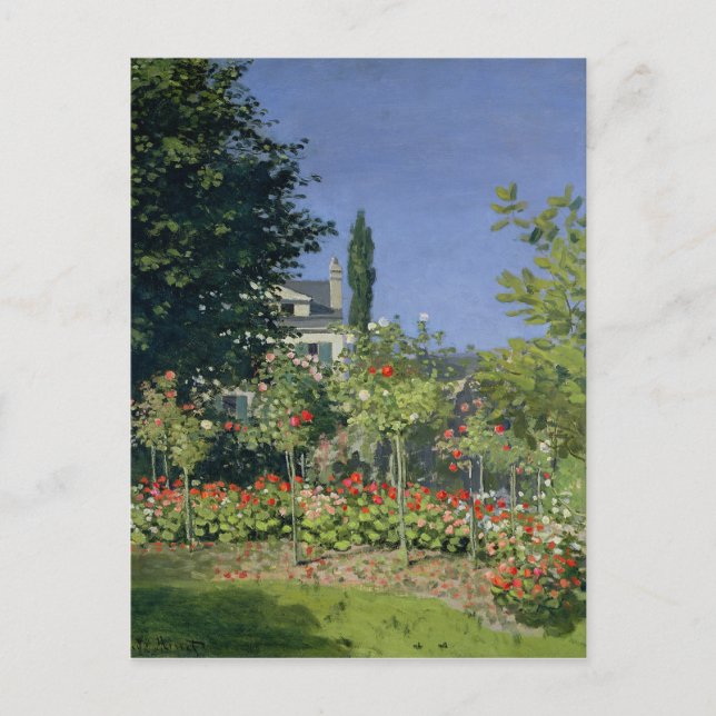 Blühender Garten Claude Monets | bei Postkarte (Vorderseite)