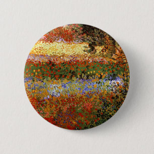 Blühender Garten (F430) Van Gogh Fine Art Button