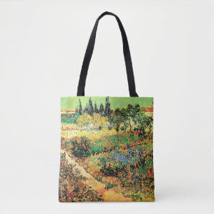 Blühender Garten mit Pfad durch Vincent van Gogh Tasche