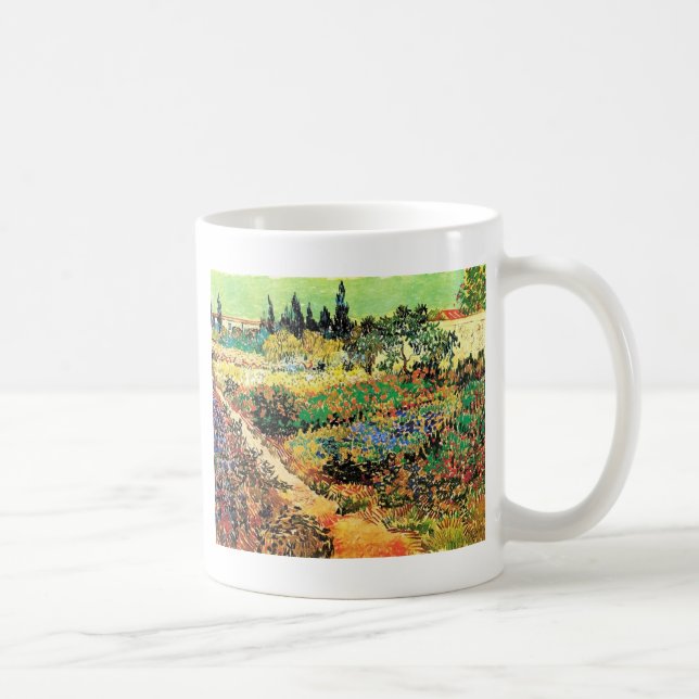 Blühender Garten mit Pfad, Vincent van Gogh Kaffeetasse (Rechts)