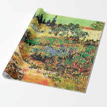Blühender Garten mit Pfad von Vincent van Gogh.