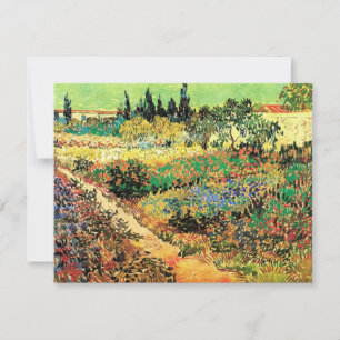 Blühender Garten mit Weg von Vincent van Gogh