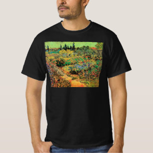 Blühender Garten mit Weg von Vincent van Gogh T-Shirt