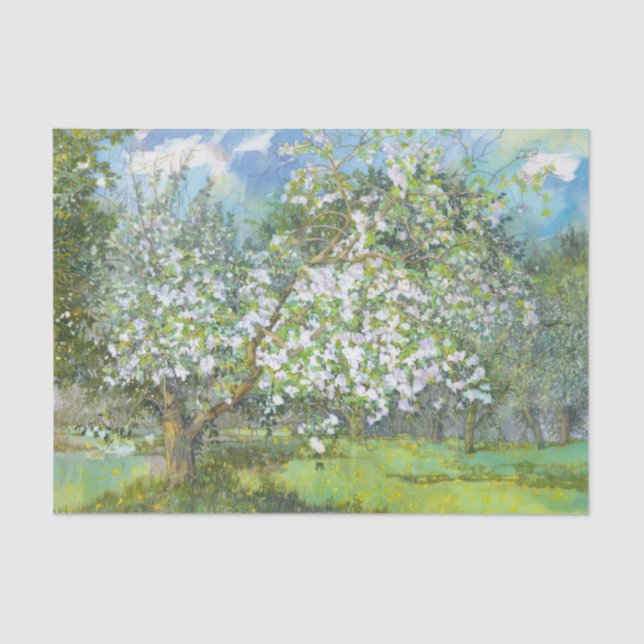 blühender Garten Seidenpapier (Vorderseite)