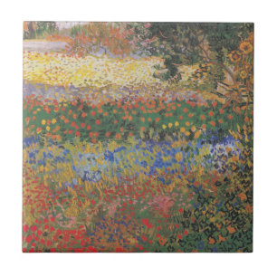 Blühender Garten - Vincent van Gogh Fliese