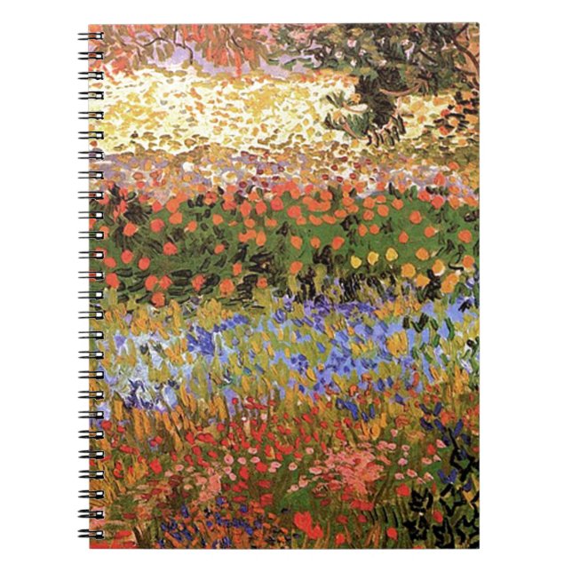 Blühender Garten, Vincent van Gogh. Notizblock (Vorderseite)