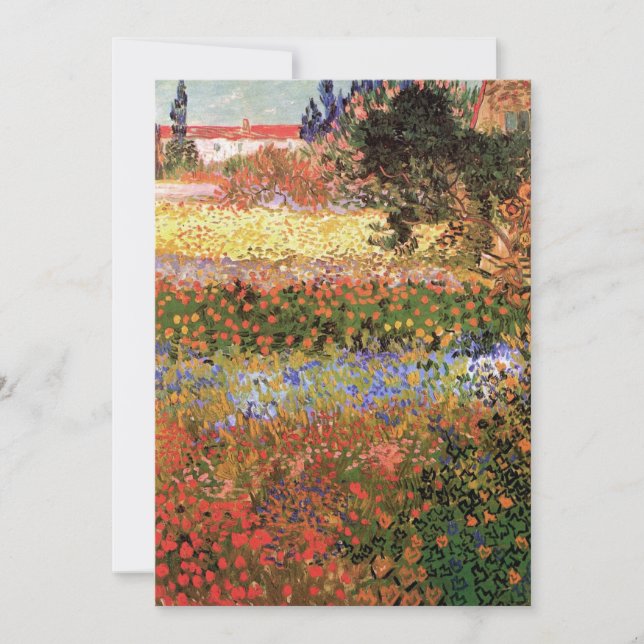 Blühender Garten von Vincent van Gogh (Vorderseite)