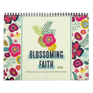 Blühender Glaube Abstrakter Blumenkalender Kalender