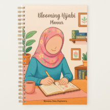 Blühender Hijabi-Planer