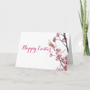 Blühender Kirschbaum, Frohe Ostern Karte
