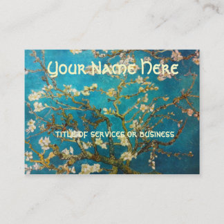 Blühender Mandelbaum Van Gogh Visitenkarte