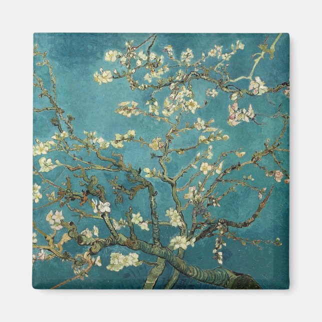 Blühender Mandelbaum, Vincent van Gogh. Magnet (Vorne)