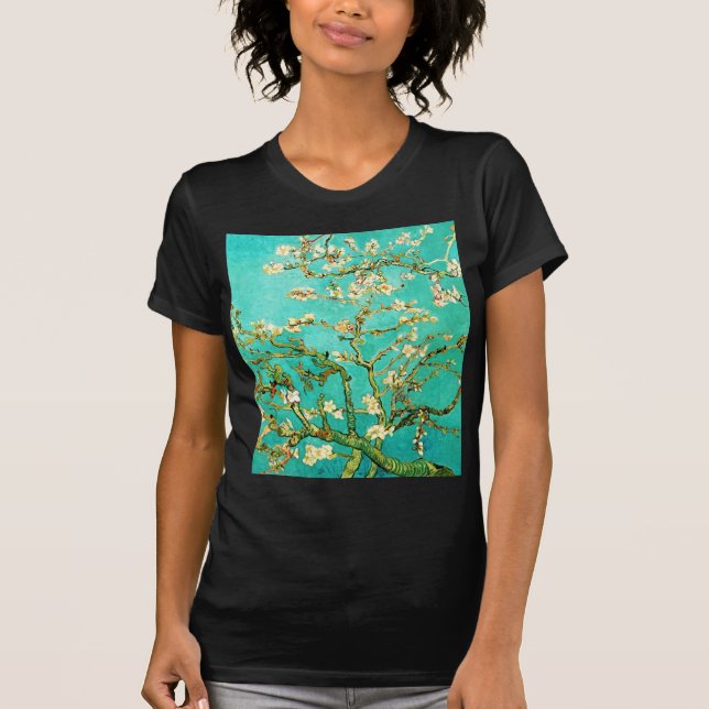 Blühender Mandelbaum Vincent van Goghs T-Shirt (Vorderseite)