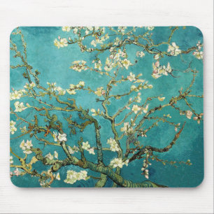 Blühender Mandelbaum Vintager Blumenvan gogh Mousepad