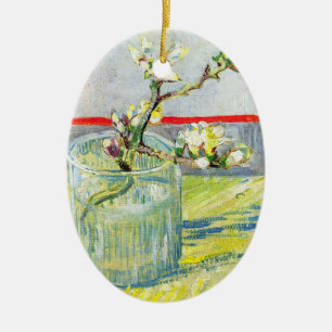 Blühender Mandelzweig von Vincent van Gogh Keramik Ornament
