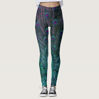 BLÜHENDER PFAU LEGGINGS