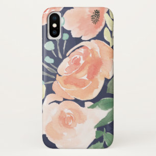 Blühender Pfirsich der Freuden-  u. blaue Rosen u. Case-Mate iPhone Hülle