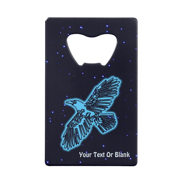 Blühender Raven auf Stars Geldbeutel Flaschenöffner (Vorderseite)