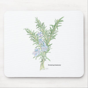 Blühender Rosmarin Mousepad