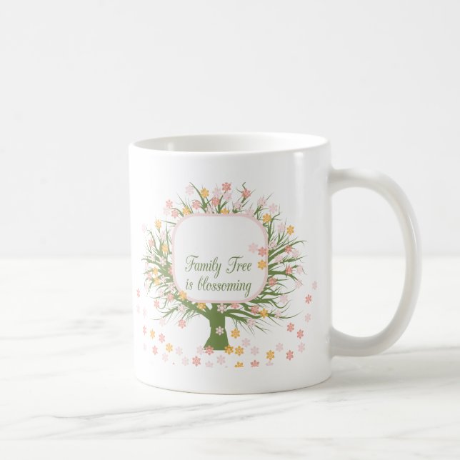 blühender Stammbaum Kaffeetasse (Rechts)