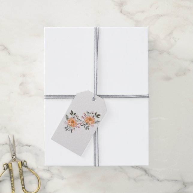 Blühendes Duett Geschenkanhänger (Mit Garn)