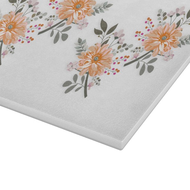 Blühendes Duett Schneidebrett (Ecke)