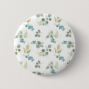 Blühendes Freuden-Muster Button