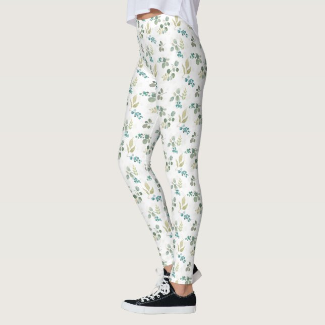 Blühendes Freuden-Muster Leggings (Links)