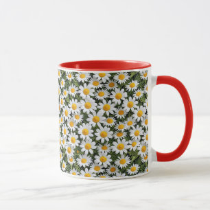 Blühendes Kamomiles-Blumenmuster 2 - Tasse des Kaf