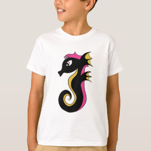 blühendes Neon-Seepferd T-Shirt