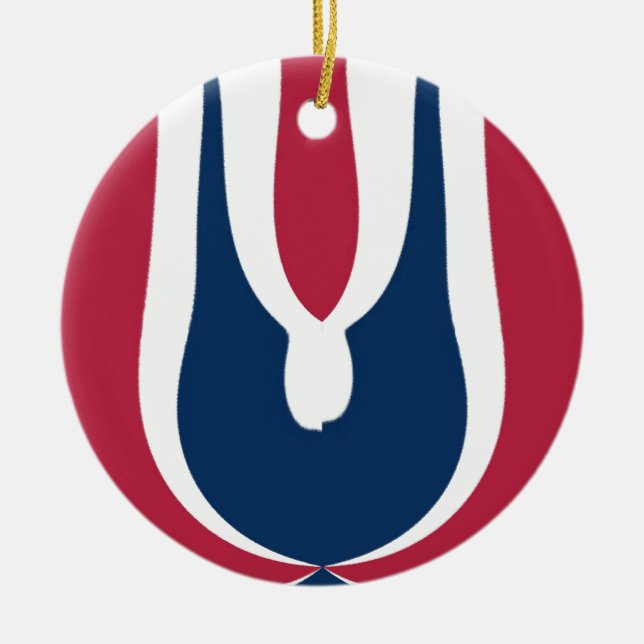 Blühendes Red Hakuna Matata Neuestes Geschenkdesig Keramik Ornament (Vorne)