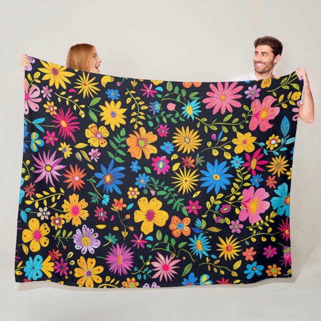 Blühendes schönes Design 60x80 Fleece Blanket (Beispiel)