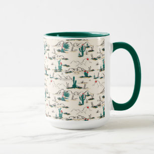 Blühendes Sukkulentenmuster Tasse