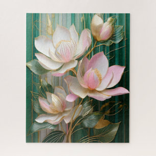Blühendes Tapetenbild Japanische Magnolienkunst
