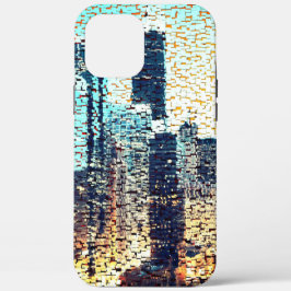 Bluisches Mosaik aus Großstadt Case-Mate iPhone Hülle