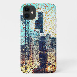 Bluisches Mosaik aus Großstadt Case-Mate iPhone Hülle