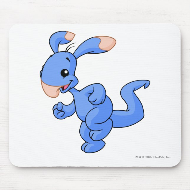 Blumaroo Blau Mousepad (Vorne)
