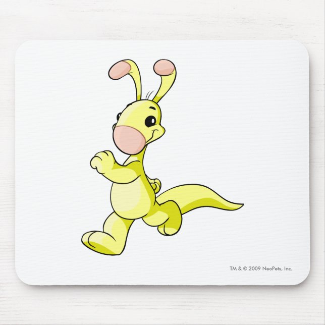 Blumaroo Gelb Mousepad (Vorne)
