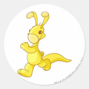 Blumaroo Gold Runder Aufkleber