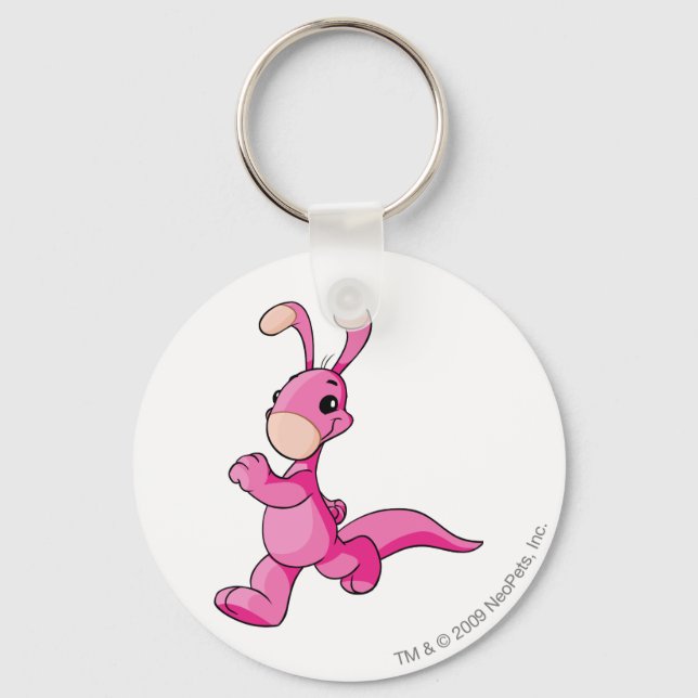 Blumaroo Pink Schlüsselanhänger (Vorderseite)