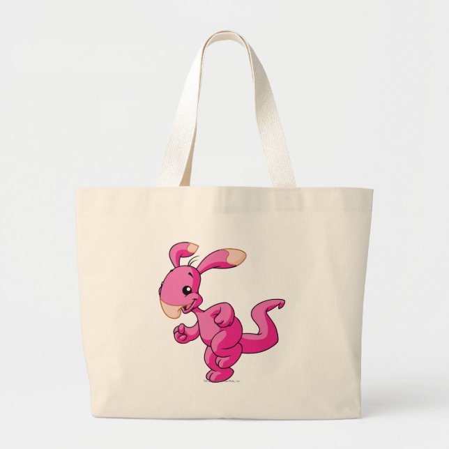 Blumaroo Rosa Jumbo Stoffbeutel (Vorne)