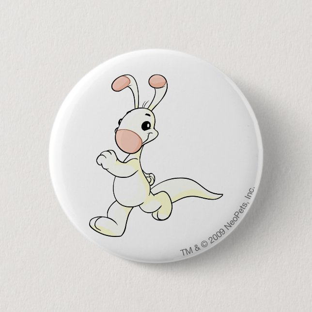 Blumaroo Weiß Button (Vorderseite)