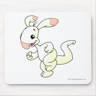 Blumaroo Weiß Mousepad