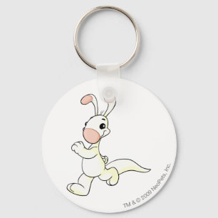 Blumaroo Weiß Schlüsselanhänger