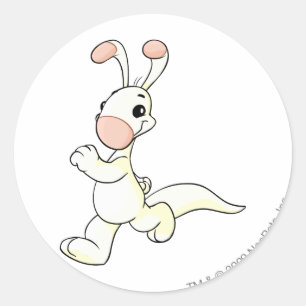 Blumaroo White Runder Aufkleber