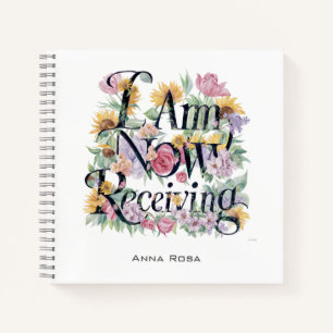 *~* Blume 1 ICH ERHALTE JETZT AP85 Manifesting Notizbuch