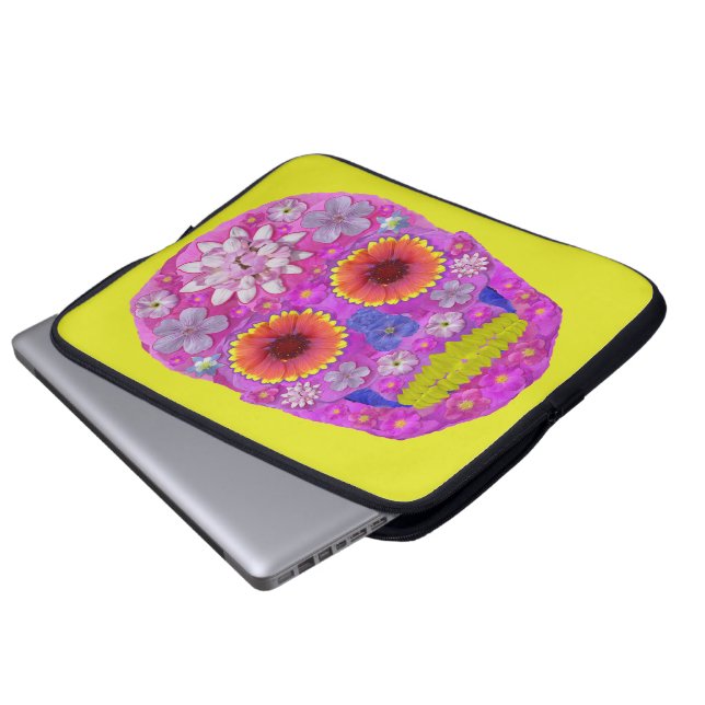 BLUME 2 LAPTOPSCHUTZHÜLLE (Vorne Knopf)
