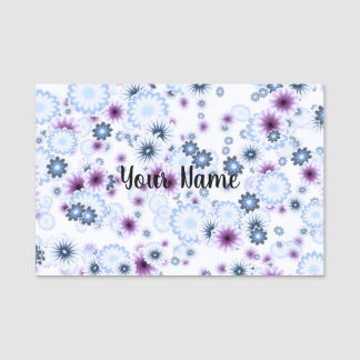 BLUME 4 NAMENSSCHILD